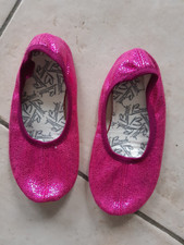 Gymnastik Schuhe Mädchen, Glitzer, pink, Länge der Sohle 18,5 cm