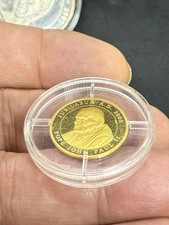 Vintage 24ct Goldmünze von