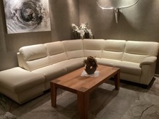 Echtleder Eckcouch, Ohne