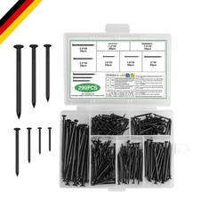 290 Stück Stahlnägel Set