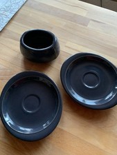 Thomas Casa Anthrazit -  Zuckertopf ohne Deckel  mit Unterteller- 3 Teile im Set