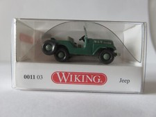 Wiking Modelle, Jeep, grün, "W&W Holzbau", mit Seilwinde, Wiking-Nr. 0011 03