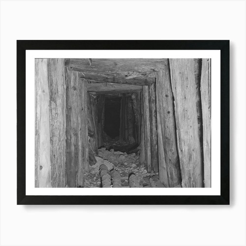 Timber shored tunnel into - timber,