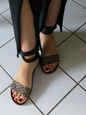 Paul Barritt New York Damen Sandalen Sandaletten Leder Riemchen Gr. 39 wie  Neu