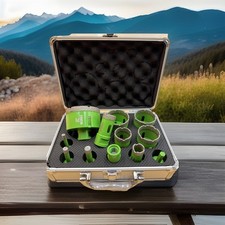 M14 Fliesenbohrer Set Bohrkrone 11-tlg. Koffer Ø6 8 10 12 20 25 32 40 45 50 60