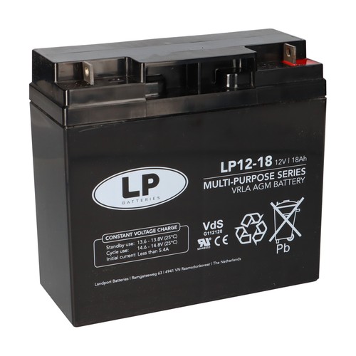 Landport bleiakku 12v 18ah agm - 18ah,