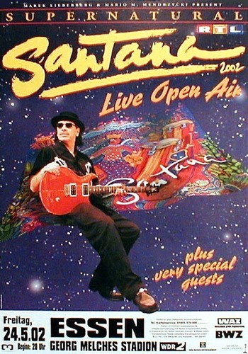 Santana konzertplakat von 2002 - konzertplakat,