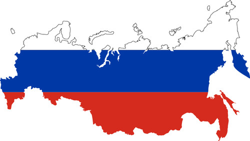 Aufkleber russland landkarte - russland,