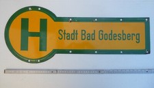 altes Emaille : HALTESTELLE