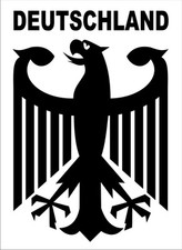 Deutschland Bundesadler, Aufkleber aus hochwertiger Folie geschnitte.