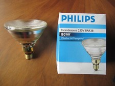 ECHT PHILIPS CONCENTRA REFLEKTOR PAR38 80W FLOOD 30º E27 DIMMBAR WATERPROOF