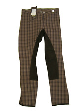 CAVALLO Champion Damen Reithose braun kariert Vollbesatz Gr 42/44 NEU LP 154,00