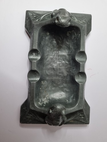 Zinn aschenbecher mit zwei - mit,
