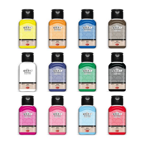Büst artdeco acrylfarben set - artdeco, acrylfarben-set