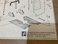 Ersatzteilliste Fritzmeier Stoff-Frontschutz für IHC 323/353/423/453/453 S, Kop.
