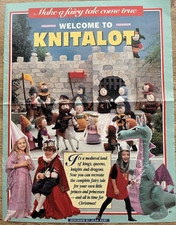 Alan Dart Knitalot STRICKMUSTER 11 Mittelalter Spielzeug Kleid Outfit Drache FOLD