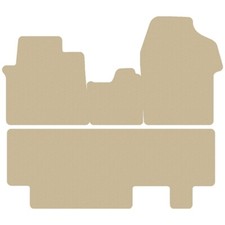 Beige Fußmatten Velour für