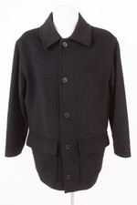 Peter Ashford Herren Mantel Kurzmantel Gr. 52 Wolle Angora Schwarz Winterjacke 