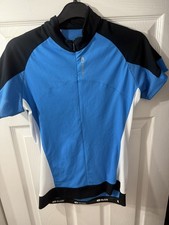 SUGOI Damen Radtrikot Größe M blau mit weiß und schwarz 