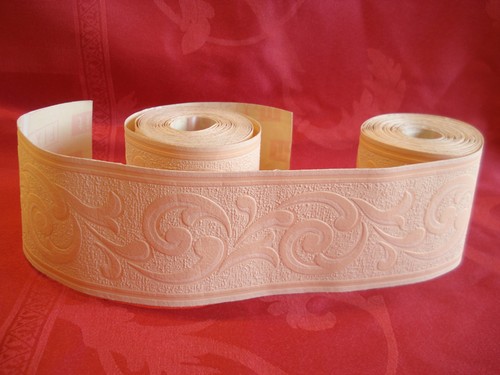 Tapetenbordüre apricot 8 - x, apricot,