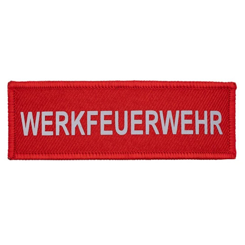 Werkfeuerwehr schriftzug patch - schriftzug,