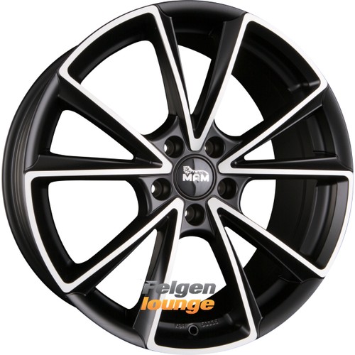 Mam matt black - black, front