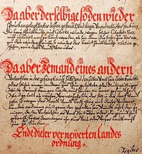 UNIKAT! ORIG. HANDSCHRIFT, Doppelblatt ~ 1650, Schwarz Rot geschr., Federwerk