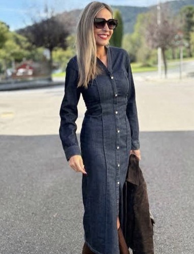 Cooles jeanskleid denimblau - cooles,
