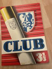 50er 60er Jahre PappSchild  Club 3 1/3 Pfennig Zigarette  Reklame Aufsteller RAR