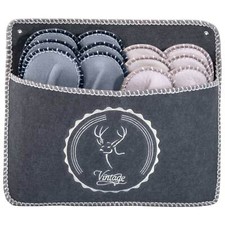 ABS Gästepantoffel Vintage 6er Set, Antirutsch Hausschuhe Pantoffel 