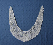 Handarbeit musealer historischer feinster Brüsseler Herzogin-Spitzenkragen