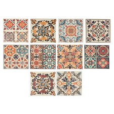 Retro Fliesen Wandaufkleber