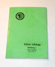 Wilhelm Sellschopp: Liste Preisliste Postwertzeichen Winter 1957/1958