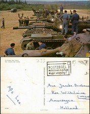 Ansichtskarte  Militär Militaria Tank Panzer Soldaten Belgique Belgien 1978