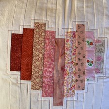 Kissenhülle mit Herz, Patchwork, 