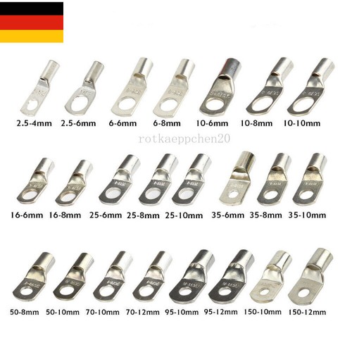 10tlg ringkabelschuh 50mm - 10tlg,