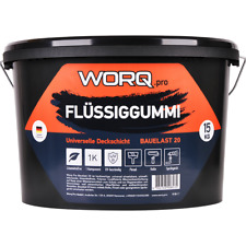 WORQ Bauelast 20 Flüssiggummi 15 KG Dachanstrich, Bitumenanstrich,Dachabdichtung