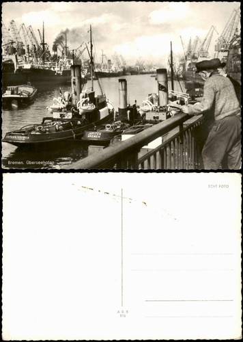 Ansichtskarte bremen arbeiter - bremen,