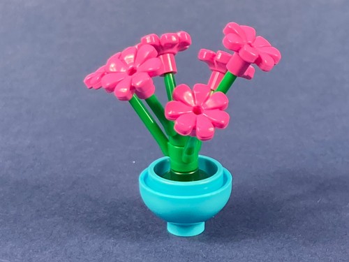 Lego blumentopf blume - blumentopf, rosa