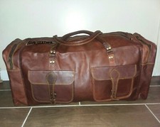 30 " Herren Original Leder Vintage Oversize Duffel Reise Wochenende Reisetasche
