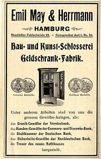 Emil May & Herrmann Hamburg GELDSCHRANK- FABRIK BAU- UND KUNST- SCHLOSSEREI 1897
