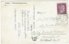 Deutsches Reich Messestadt 1944 MiNr. 785 Ansichtskarte Völkerschlachtdenkmal