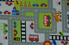 Baumwollstoff mit Straße und