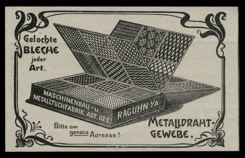 Alte werbung 1904 gelochte - 1904,