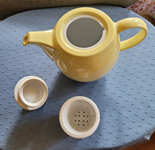 Thomas Sunny Day Teekanne gelb gebraucht mit Porzellan Teefilter