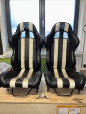 FK Schalensitze Halbschalen Klappbar Tuning VW Polo Opel Astra Laufschienen 40cm