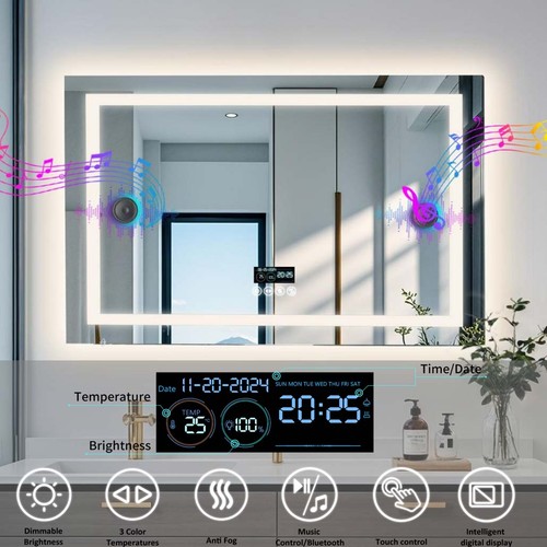 Badspiegel mit led - badspiegel,