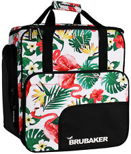 BRUBAKER Spotlight Ski Stiefeltasche Helmtasche Rucksack Schuhfach Flamingos