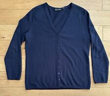 C&A Pure Cashmere Gr.M 100% KASCHMIR Damen Strickjacke Jacke cashmere blau 002