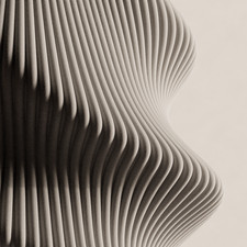 Vase mit holzoptik - vase,